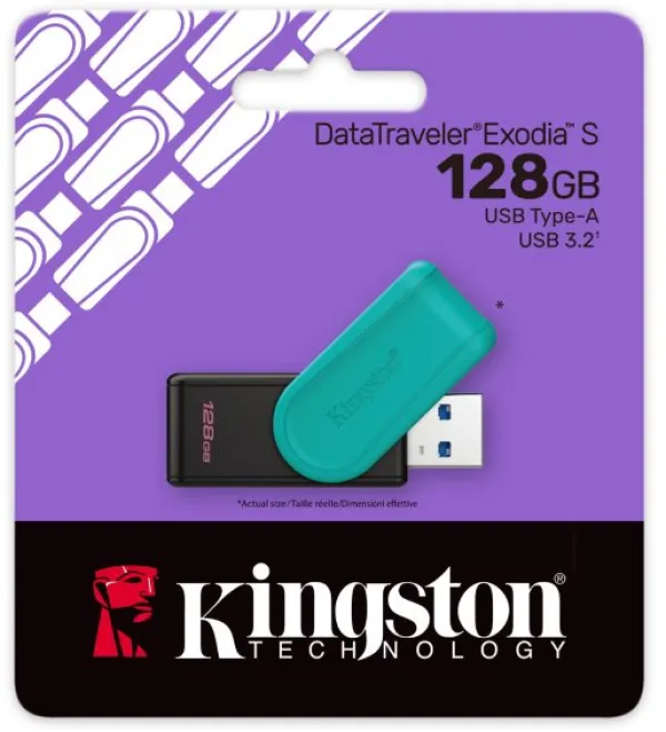 KINGSTON 128GB DTXS/128GB USB Flash memorija 3.2 Black/Teal
