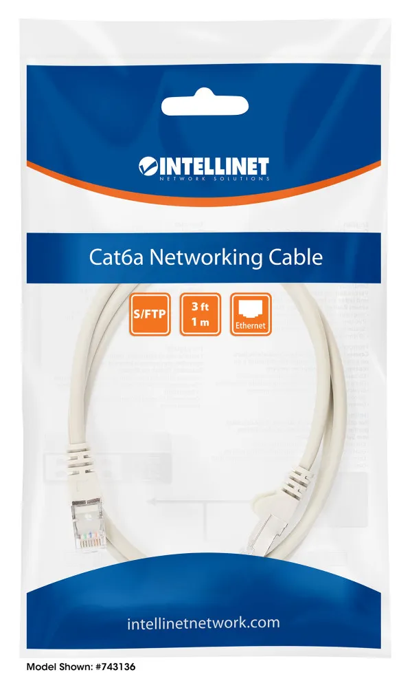 LAN SFTP kabl intellinet 317108 Cat6A CU/LS0H/Sivi/1m