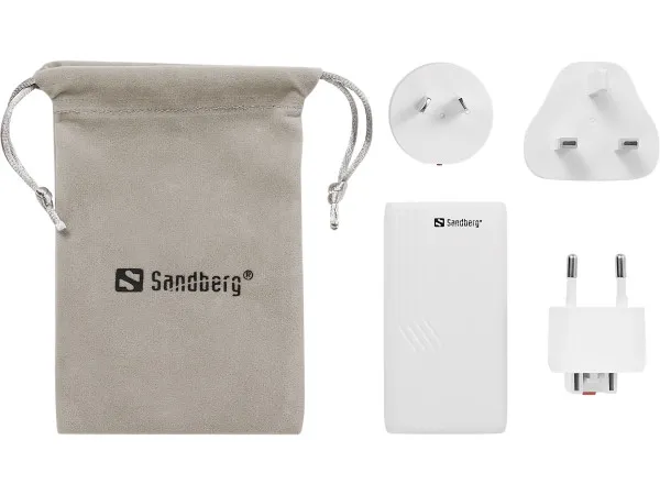 Sandberg 4in1 TravelCharger 2xUSB-C/A 65W 441-68