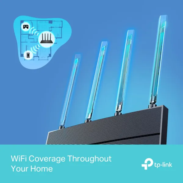LAN Router TP-Link Archer AX12 AX1500/WiFi6/3xGLAN+1xGWAN