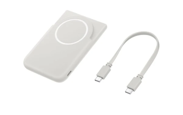 Samsung Magnetic Wireless Power Bank, 5,000 mAh, Gray