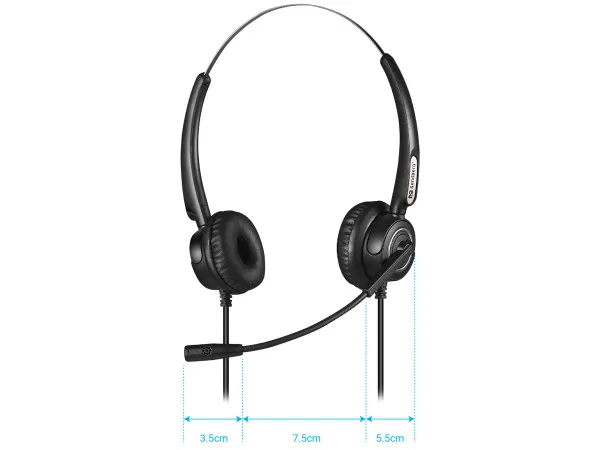 Slušalice sa mirkofonom Sandberg USB+RJ9/11 Pro Stereo 126-30