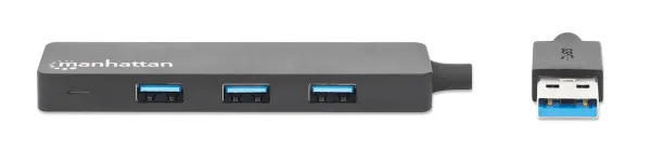 USB HUB 4port Manhattan 164900 3.2 G1/5Gbps/Crni