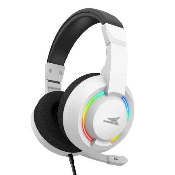Slušalice sa mikrofonom Baracuda HYDRA 40mm/Multiplatform/RGB/Bela