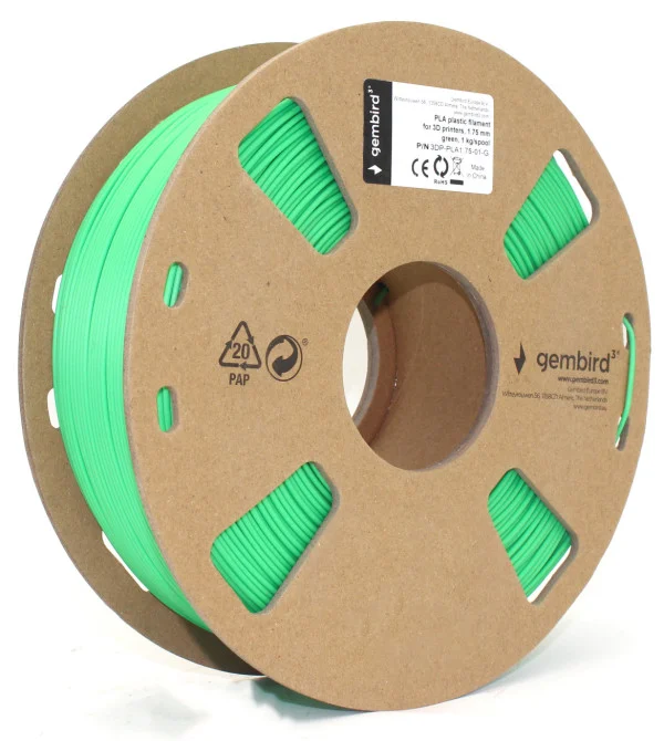 3DP-PLA1.75-01-G PLA Filament za 3D stampac 1,75mm kotur 1KG Green