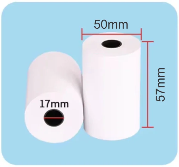 POS-TROL57-50mm Termo rolna 57x50mm, 10KOM,  (30m, 53gsm BPA FREE)