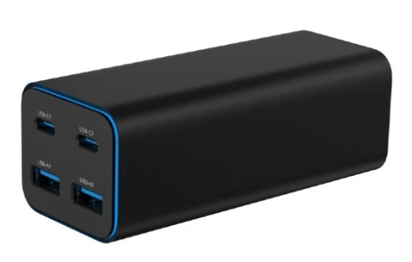 TA-UC-2A2C-PD100-01-BK Gembird 4-port 100W GaN USB PowerDelivery brzi punjacr, black
