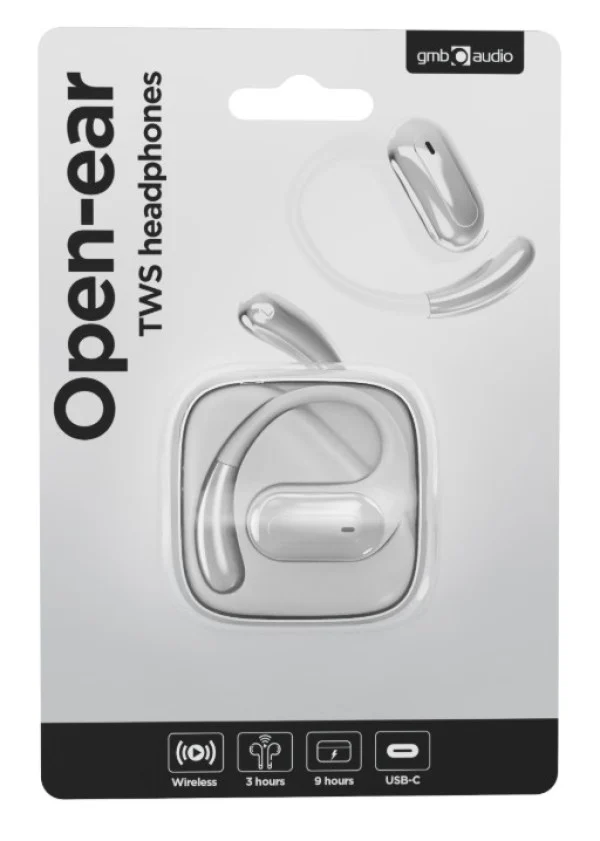OWS-01-W Gembird bluetooth V5 open-ear slusalice, TWS, white
