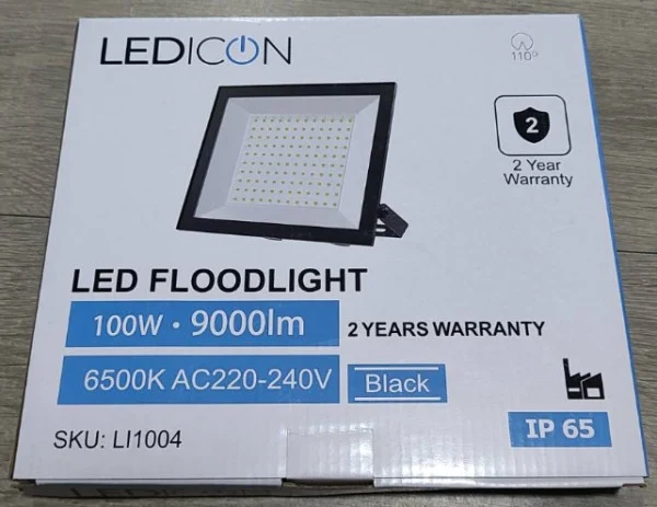 LED REFLEKTOR 100W 9000lm 6500K IP65