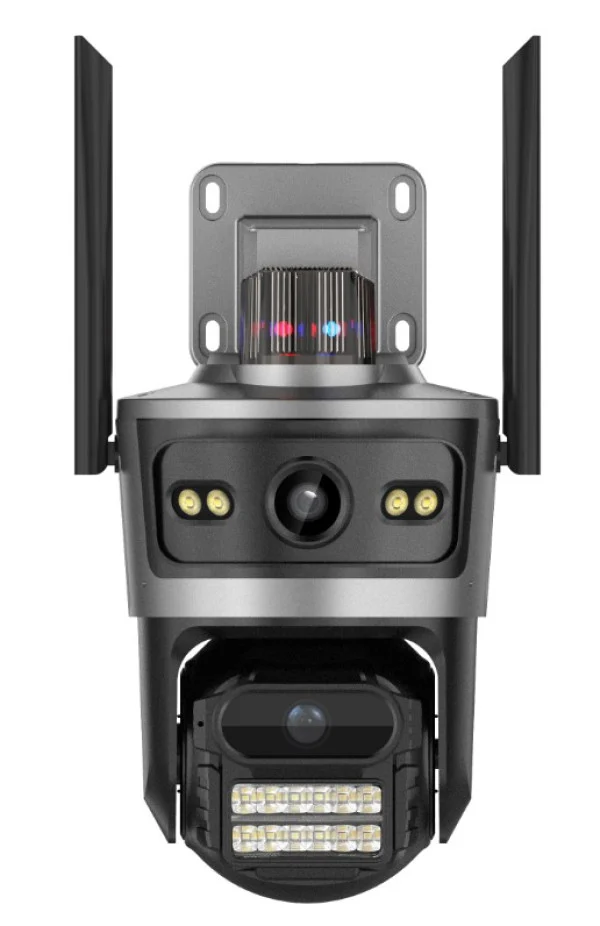 CAM-IP4MP-TQ11-AOV-4G GMB kamera 4MP(2mp+2mp) H.265 EU Solar Camera, 3.8 Inch, ICSEE App, 3.6mm,IP66