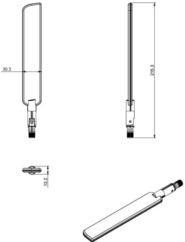 MikroTik HGO-LTE-W LoRa/LTE antena MT054