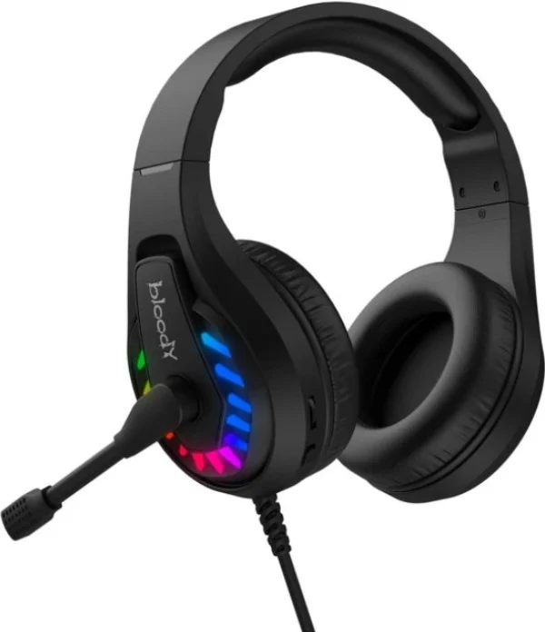 A4-G230 A4Tech Bloody gejmerske slusalice sa mikrofonom, 7.1 SURROUND, 50mm/16ohm, NEON, USB BLACK