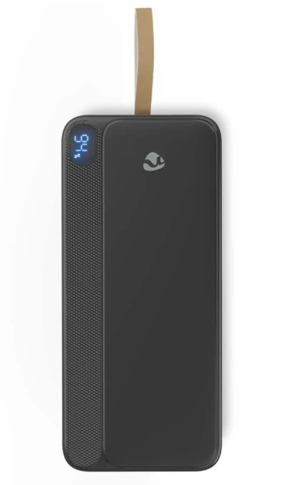 PBKPD20W325BK Powerbank, 30000mAh, 1xUSB-C, 2xUSB-A, PD3.0 20W, Lithium-Polymer, Display