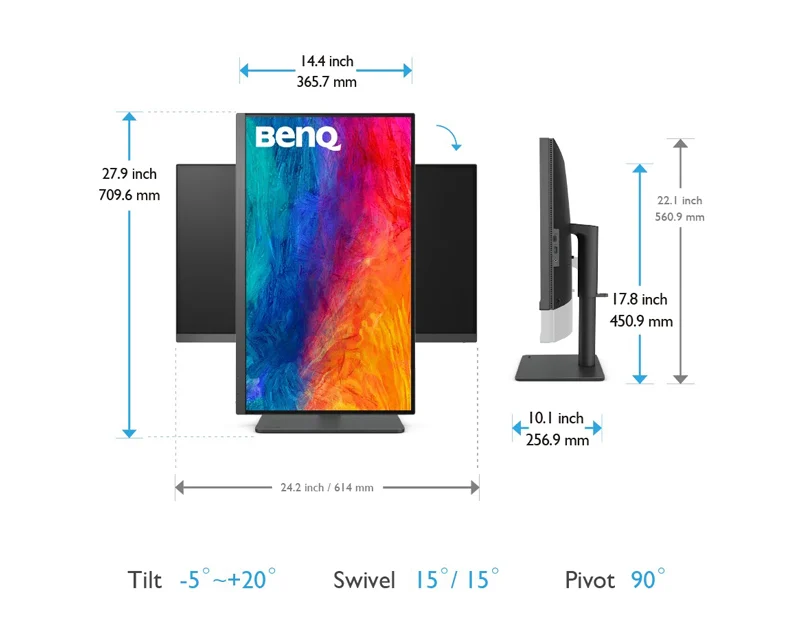 BENQ 27 inča PD2705U 4K 3840x2160 IPS USB-C 65W dizajnerski monitor