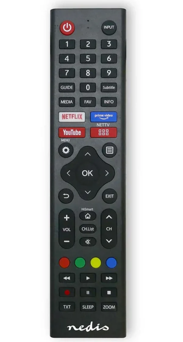 TVRC45HIBK Univerzalni daljinski upravljac za Hisense Amazon Prime/Disney+/Netflix/ Rakuten