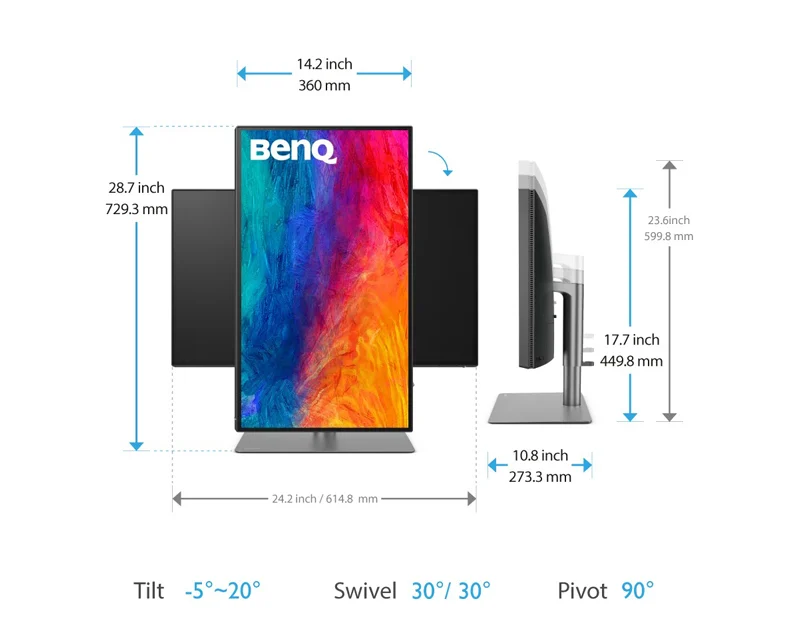 BENQ 27 inča PD2725U 4K 3840x2160 IPS Thunderbolt 3 65W dizajnerski monitor