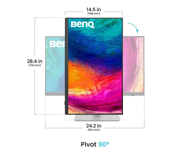 BENQ 27 inča PD2730S 5K 5120x2880 IPS Thunderbolt 4 90W dizajnerski monitor beli