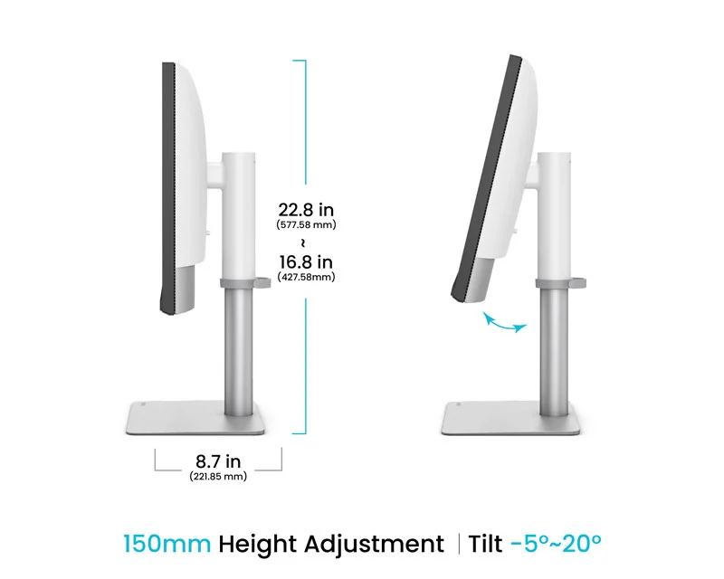 BENQ 27 inča PD2730S 5K 5120x2880 IPS Thunderbolt 4 90W dizajnerski monitor beli