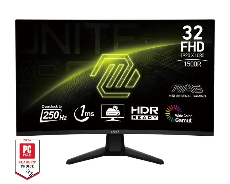 MSI 31.5 inča MAG 32C6X FHD 1920x1080 250Hz AdaptiveSync zakrivljeni gaming monitor
