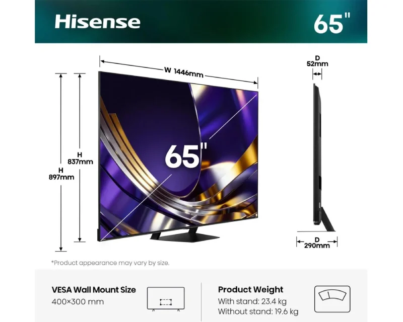 HISENSE 65 inča 65U7S PRO ULED MiniLED 4K UHD Smart TV