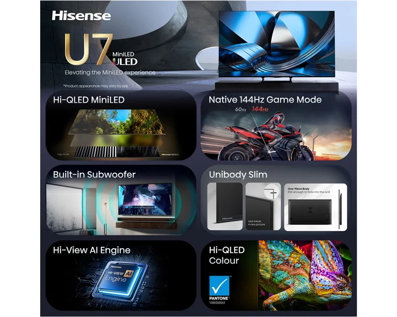 HISENSE 85 inča 85U7SE ULED Mini-LED 4K UHD Smart TV