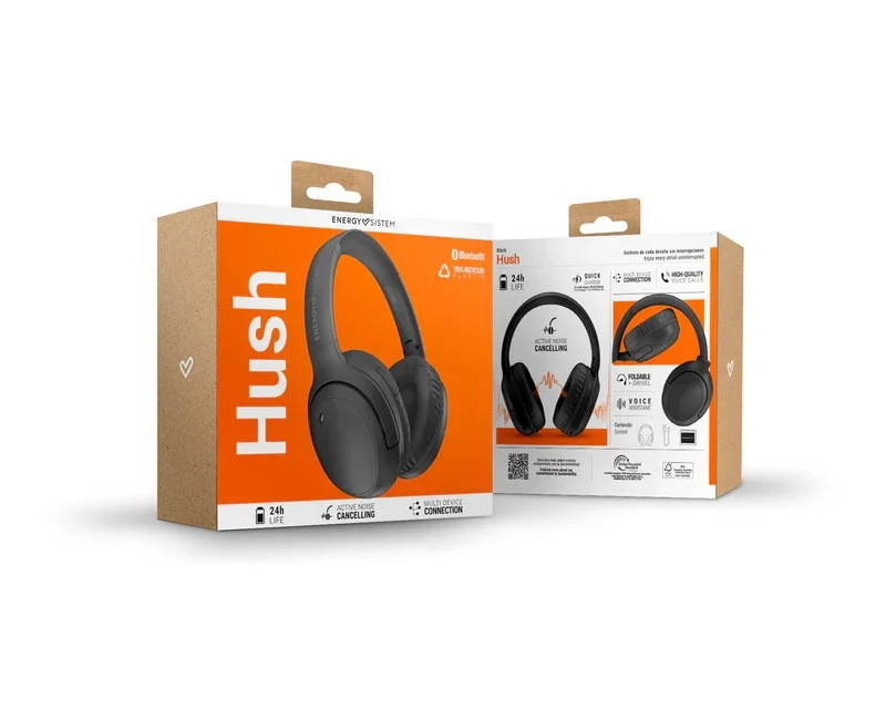 ENERGY SISTEM Black Hush Bluetooth slušalice crne (M50105)
