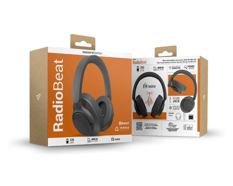 ENERGY SISTEM Black RadioBeat Bluetooth slušalice crne (M45974)