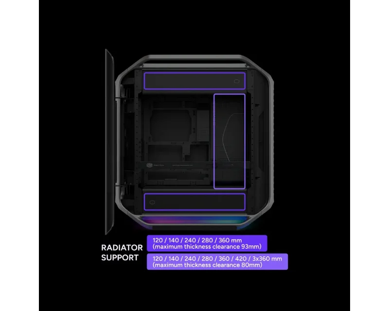 COOLER MASTER COSMOS Alpha Silver Gaming kućište (C700-KGNN-S00) sivo