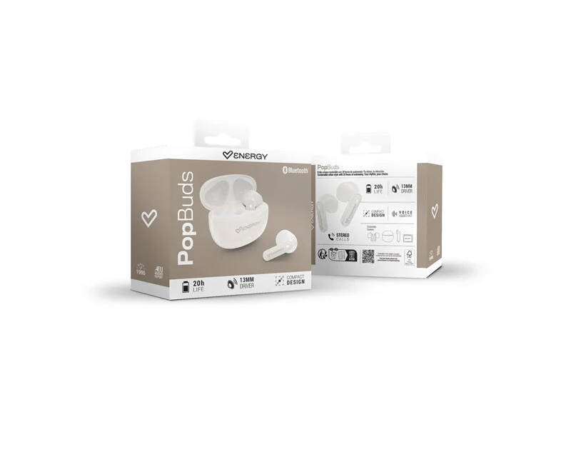 ENERGY SISTEM Champagne PopBuds slušalice krem (M50150)