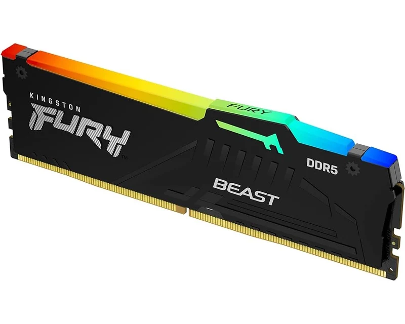 KINGSTON DIMM DDR5 16GB 6800MT/s KF568C34BBEA-16 FURY Beast Black RGB EXPO
