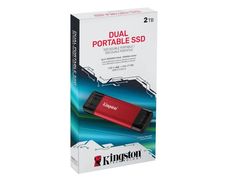 KINGSTON Dual Portable 2TB eksterni SSD SPSD/2TB