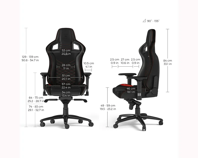 NOBLECHAIRS EPIC Gaming stolica crno-crvena