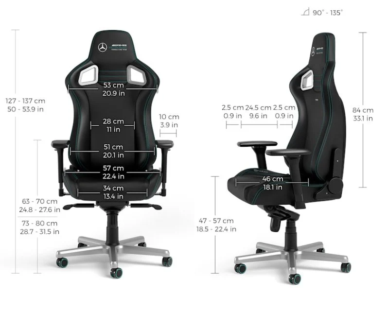 NOBLECHAIRS EPIC Mercedes-AMG Petronas F1 Team Edition Gaming stolica