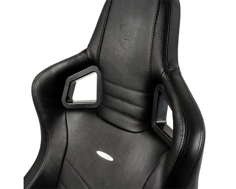 NOBLECHAIRS EPIC Real Leather Gaming stolica crna