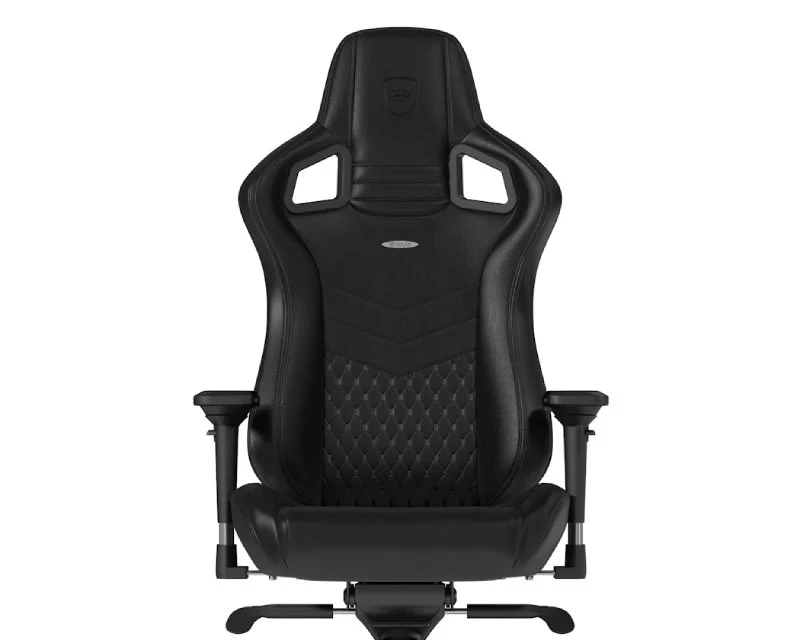 NOBLECHAIRS EPIC Real Leather Gaming stolica crna