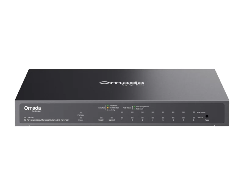 TP-LINK ES210GP Omada 10-Port Gigabit Switch sa 8-Port PoE+