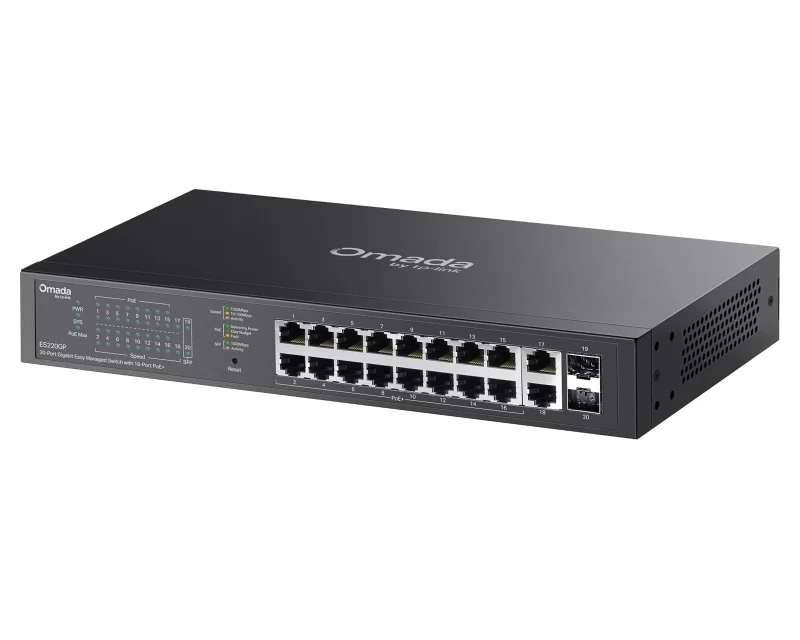 TP-LINK ES220GP(UN) Omada 20-Port Gigabit Easy upravljivi Switch sa16-Port PoE+