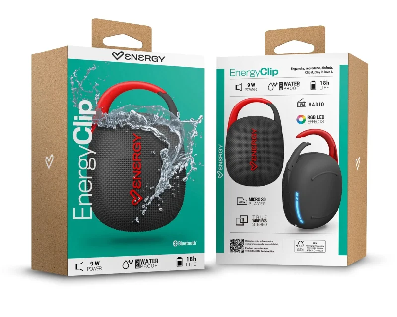 ENERGY SISTEM EnergyClip prenosni bluetooth zvučnik crni (M50056)