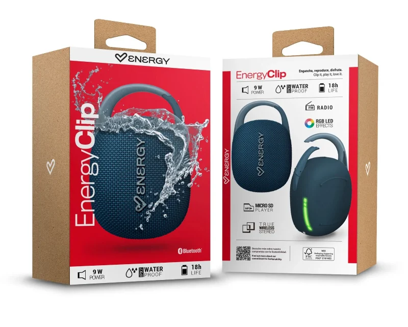 ENERGY SISTEM EnergyClip prenosni bluetooth zvučnik plavi (M50057)