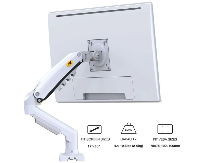 NORTH BAYOU F80-XE stoni nosač za monitor beli 17-30 inča