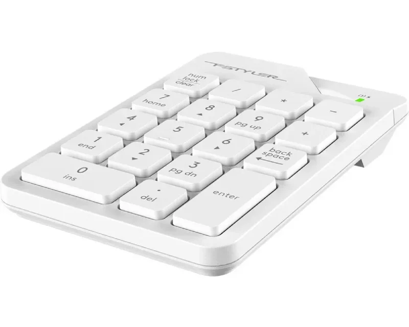 A4 TECH FGK21C FSTYLER 2.4G Wireless Numeric Keypad USB Type-C bela tastatura
