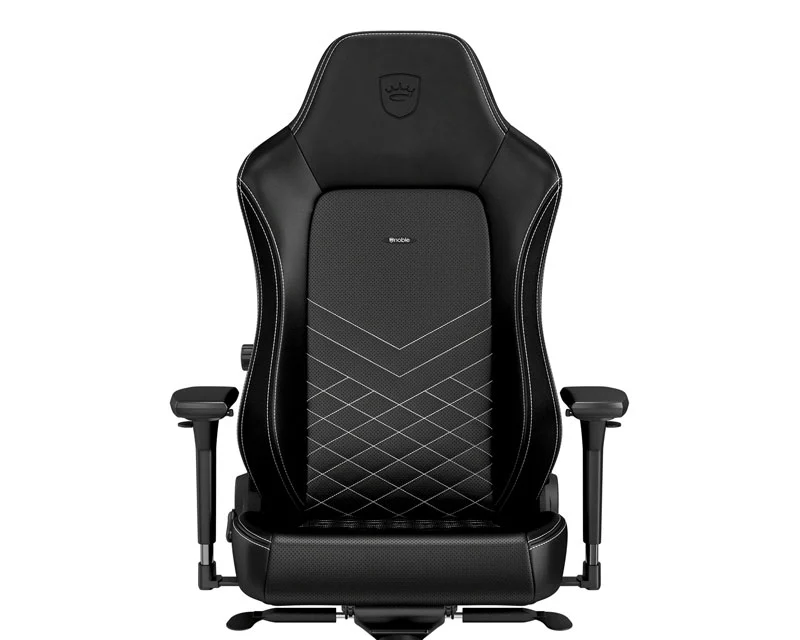 NOBLECHAIRS HERO Gaming stolica crno-platinum bela