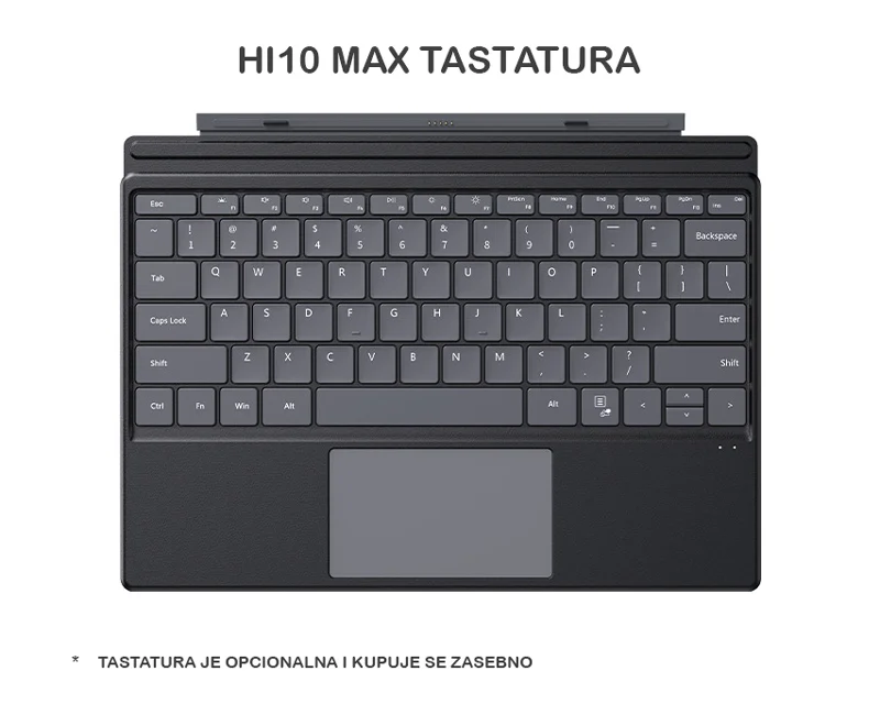 CHUWI Hi10 Max 12.9 inča (Intel N150, 12GB, 512GB SSD, Win 11 Home) 2u1 laptop