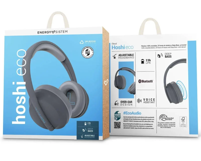 ENERGY SISTEM Hoshi ECO Cloud Bluetooth slušalice sa mikrofonom sive (M45756)