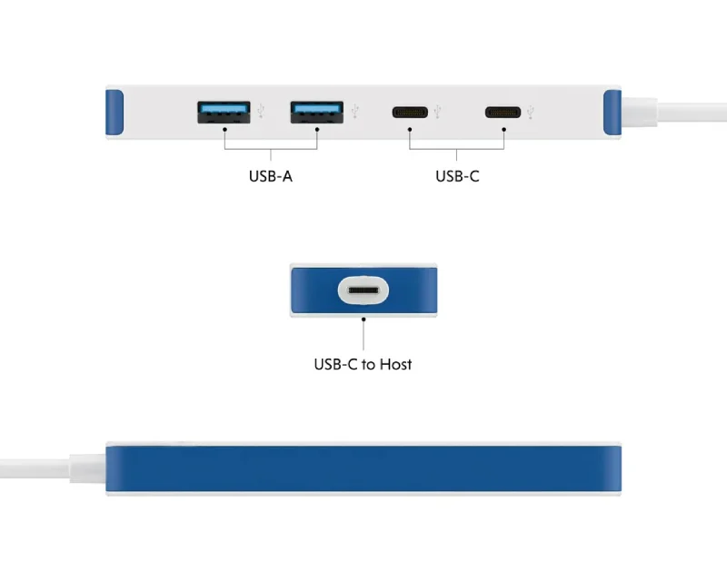 TARGUS HyperDrive Flex 4 Port USB-C Combo Hub beli (HD5200BUGL)