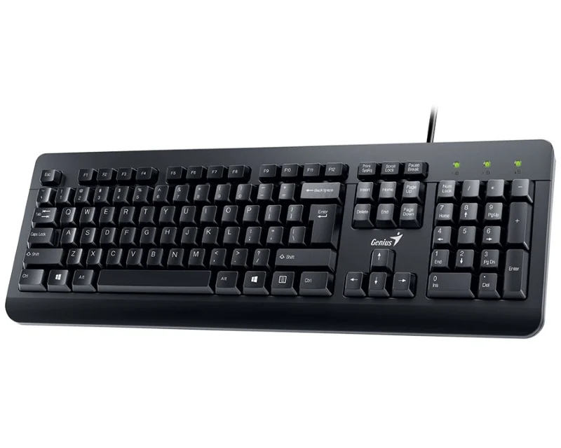 GENIUS KM-160 USB YU crna tastatura+ USB crni miš