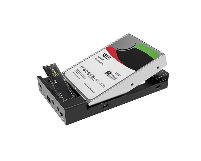 MAIWO Klon Kućište USB 3.2 Gen2 10Gbps HDD/SSD za 3,5 inča/2,5 inča HDD i NVMe SSD, K3527N