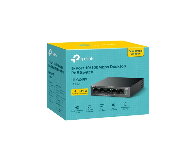 TP-LINK_ LS105LP(UN) 5-Port 10/100Mbps Desktop Switch