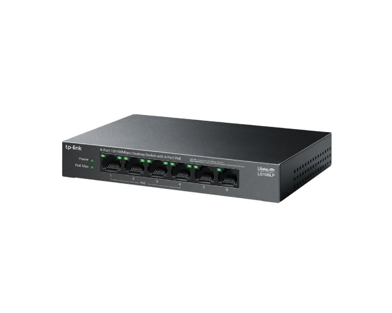 TP-LINK LS106LP 6-port 10/100mbps Desktop switch