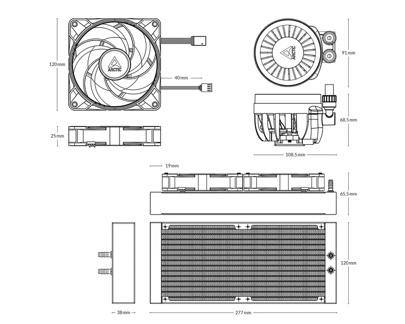 ARCTIC Liquid Freezer III 240 A-RGB White vodeno hlađenje (ACFRE00150A)